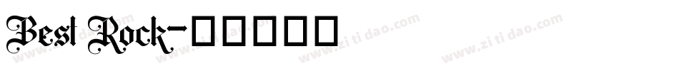 Best Rock字体转换